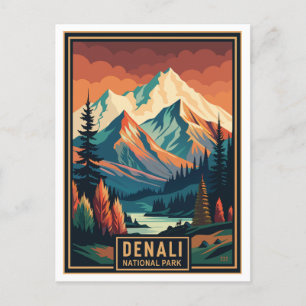 Cartão Postal Parque Nacional do Retro Denali