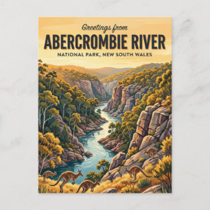 Cartão Postal Parque Nacional do Rio Abercrombie Austrália