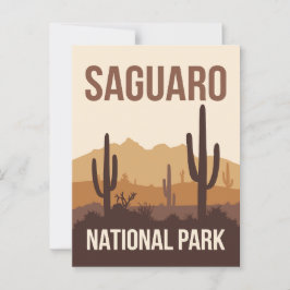 Cartão Postal Parque Nacional do Saguaro - Viagem mínima