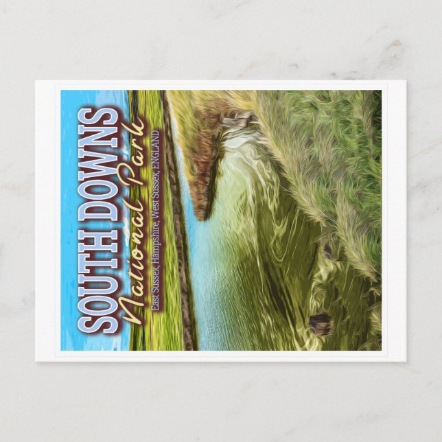 CARTÃO POSTAL PARQUE NACIONAL DO SUL DESCENDE - INGLATERRA SUSSE (Frente)
