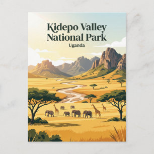 Cartão Postal Parque Nacional do Vale de Kidepo Uganda