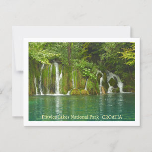 Cartão Postal Parque Nacional dos Pequenos Lagos, Croácia