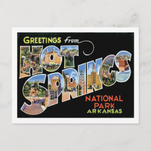 Cartão Postal Parque Nacional dos Primaveras Quentes, Arkansas V
