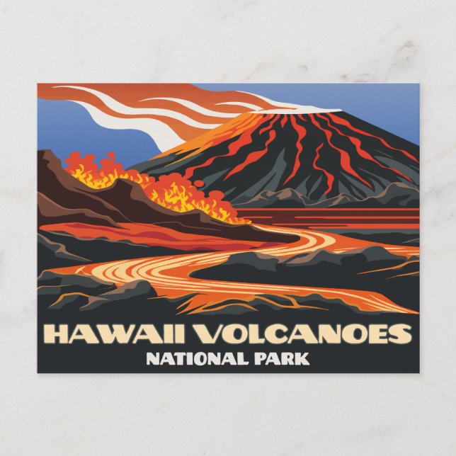 Cartão Postal Parque Nacional dos Vulcões do Havaí, Mauna Loa Vi (Frente)