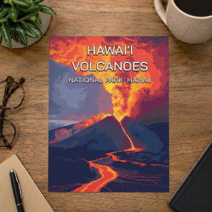 Cartão Postal Parque Nacional dos Vulcões do Hawai'i Havaí