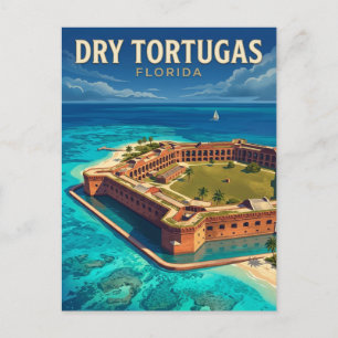 Cartão Postal Parque Nacional Dry Tortugas Flórida