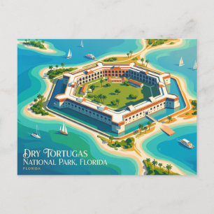 Cartão Postal Parque Nacional Dry Tortugas, Flórida, EUA EUA