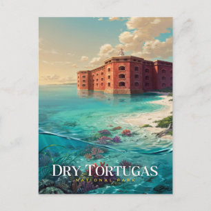 Cartão Postal Parque Nacional Dry Tortugas Forte Jefferson