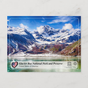 Cartão Postal Parque Nacional e Reserva da Baía de Glacier da UN