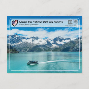 Cartão Postal Parque Nacional e Reserva da Baía de Glacier da UN