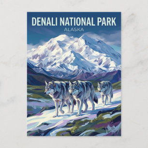 Cartão Postal Parque Nacional e Reserva Denali Alasca