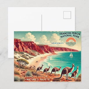 Cartão Postal Parque Nacional Francois Peron, Austrália Ocidenta