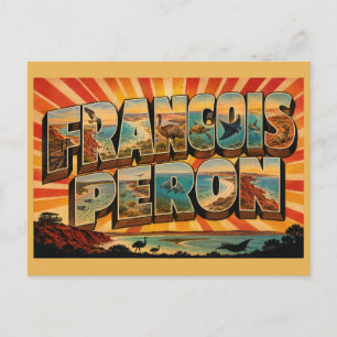 Cartão Postal Parque Nacional Francois Peron WA Arte de Viagem V