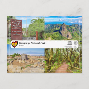 Cartão Postal Parque Nacional Garajonay da UNESCO
