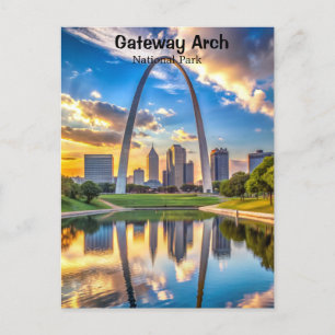 Cartão Postal Parque Nacional Gateway Arch Missouri