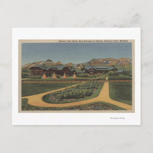 Cartão Postal Parque Nacional Glacier, MT - Park Hotel East