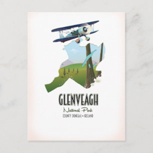 Cartão Postal parque nacional Glenveagh Irlanda Condado de Doneg