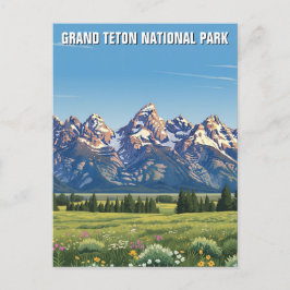 Cartão Postal Parque Nacional Grand Teton