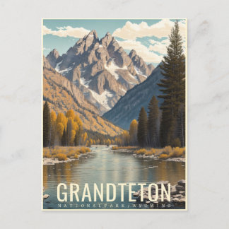 CARTÃO POSTAL PARQUE NACIONAL GRAND TETON