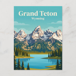 Cartão Postal Parque Nacional Grand Teton EUA