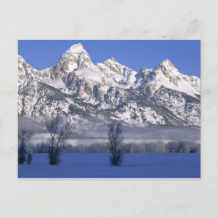 Cartão Postal PARQUE NACIONAL GRAND TETON, WYOMING. EUA. Névoa &