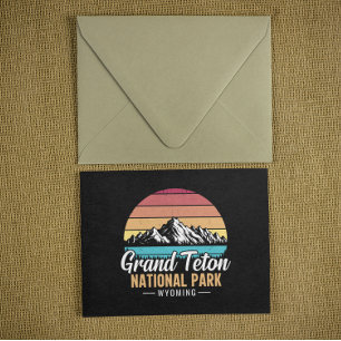 Cartão Postal Parque Nacional Grand Teton Wyoming EUA vintage –