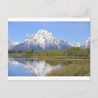 Cartão Postal Parque nacional grande do Mt. Moran Teton