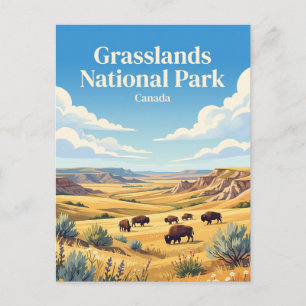 Cartão Postal Parque Nacional Grasslands Canadá