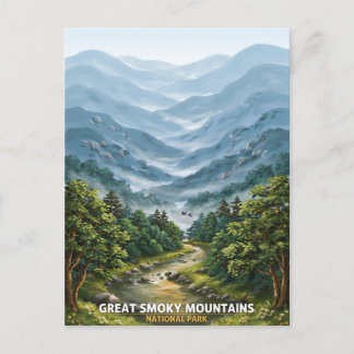 Cartão Postal Parque Nacional Great Smoky Mountains Viagem