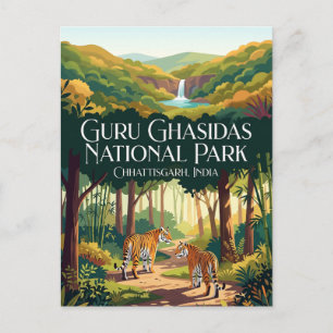 Cartão Postal Parque Nacional Guru Ghasidas Índia