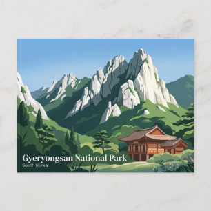 Cartão Postal Parque Nacional Gyeryongsan Coreia do Sul