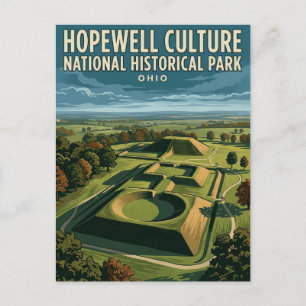 Cartão Postal Parque Nacional Histórico da Cultura Hopewell EUA