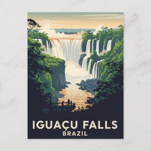 Cartão Postal Parque Nacional Iguazu Brasil