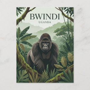 Cartão Postal Parque Nacional Impenetrável de Bwindi Uganda