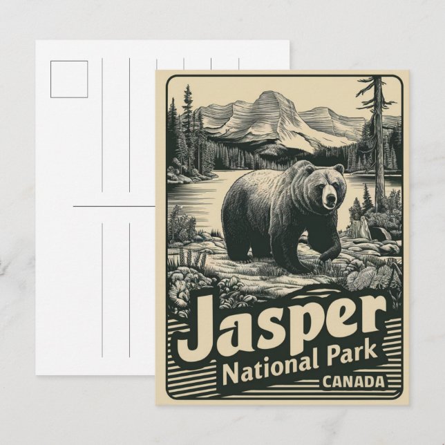 Cartão Postal Parque Nacional Jasper Alberta Canadá presentes vi (Frente/Verso)