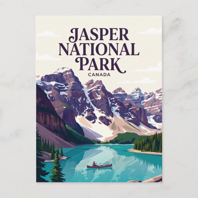 Cartão Postal Parque Nacional Jasper Canadá (Frente)