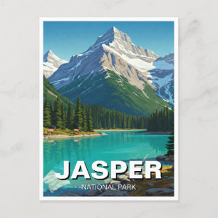 Cartão Postal Parque Nacional Jasper Canadá