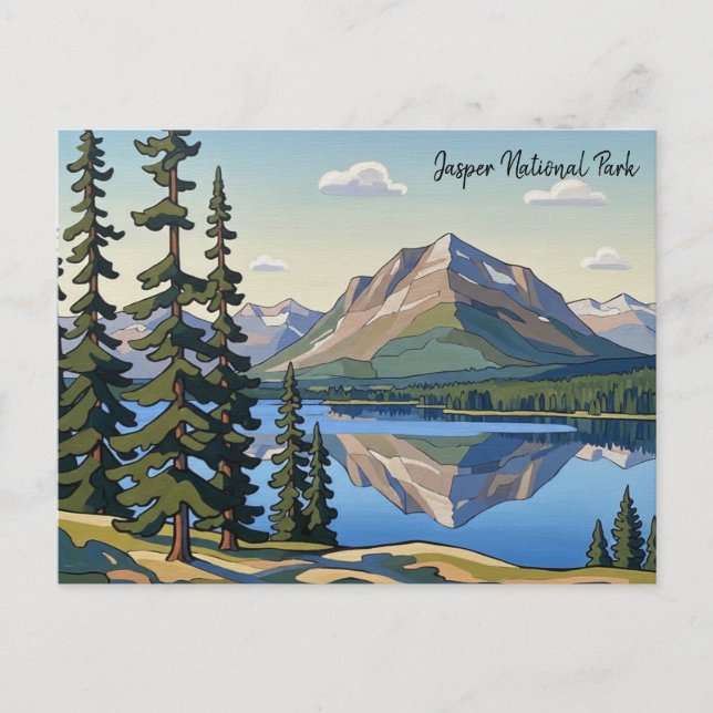 Cartão Postal Parque Nacional Jasper Canadá (Frente)