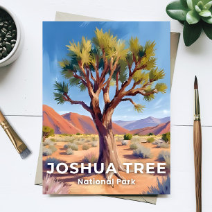 Cartão Postal Parque Nacional Joshua Tree Califórnia Viagem Arte