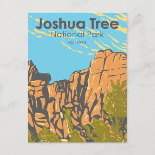Cartão Postal Parque Nacional Joshua Tree O Burrito Excelente