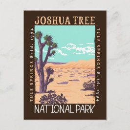 Cartão Postal Parque Nacional Joshua Tree Tule Springs Distresse