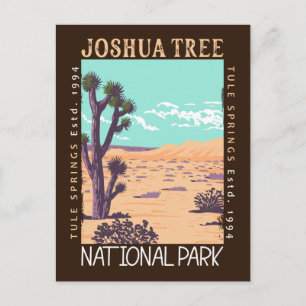 Cartão Postal Parque Nacional Joshua Tree Tule Springs Distresse