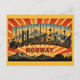 Cartão Postal Parque Nacional Jotunheimen Noruega