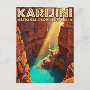 Cartão Postal Parque Nacional Karijini Austrália