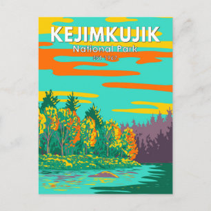 Cartão Postal Parque Nacional Kejimkujik ainda partiu o Canadá