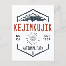 Cartão Postal Parque Nacional Kejimkujik, Canadá, Vintage, foi d