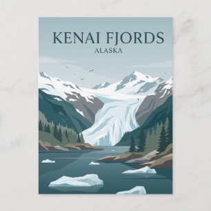 Cartão Postal Parque Nacional Kenai Fjords Alasca