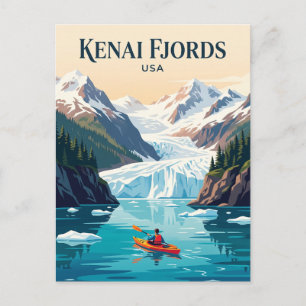 Cartão Postal Parque Nacional Kenai Fjords EUA