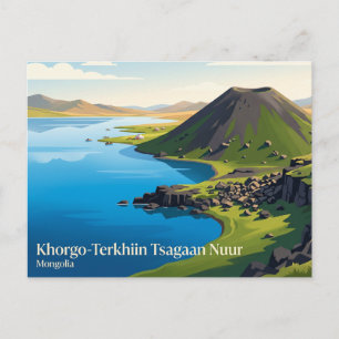 Cartão Postal Parque Nacional Khorgo-Terkhiin Tsagaan Nuur