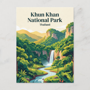 Cartão Postal Parque Nacional Khun Khan Tailândia